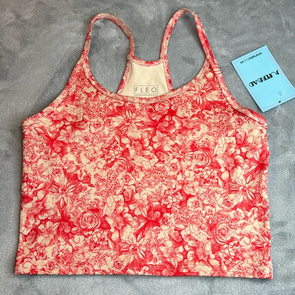 NWT Floe Flower Sketch Switch Up Crop Tank Top  Size Medium - Picture 3 of 8